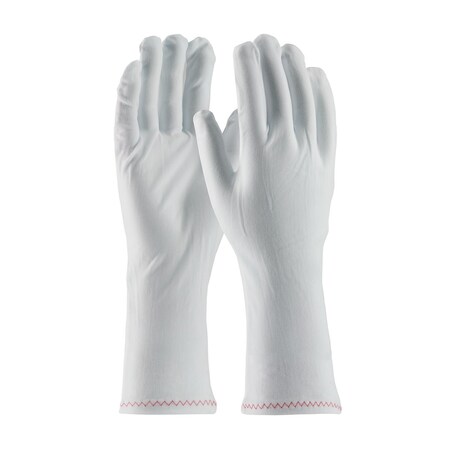 Pip Stretch Nylon Inspection Glove with Zig-Zag Stitched Rolled Hem - 12", 12PK 98-703/12